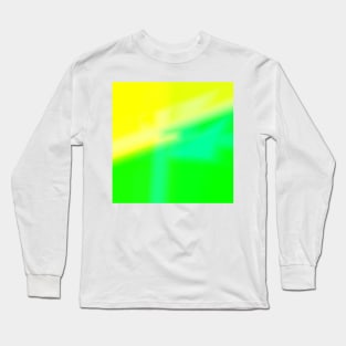 yellow green abstract texture Long Sleeve T-Shirt